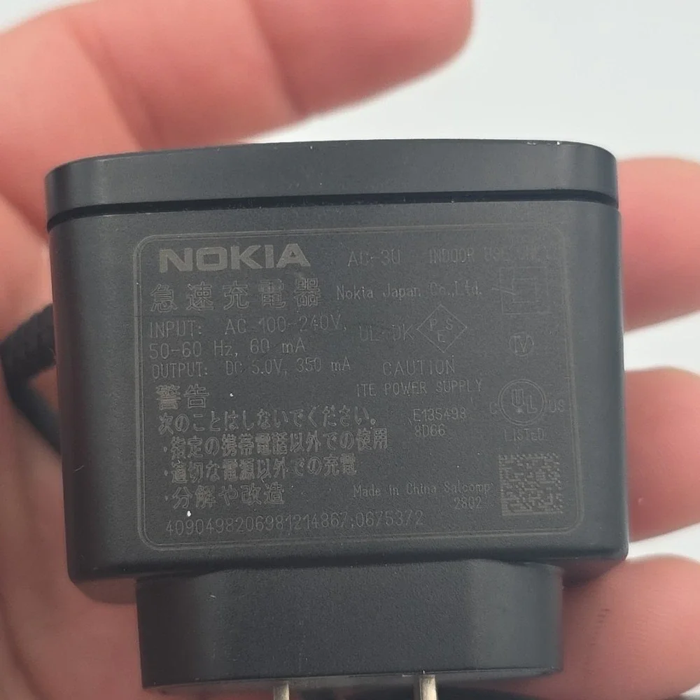 Nokia Cell Phone Model 1208 T-Mobile With Charger And Ear Buds
